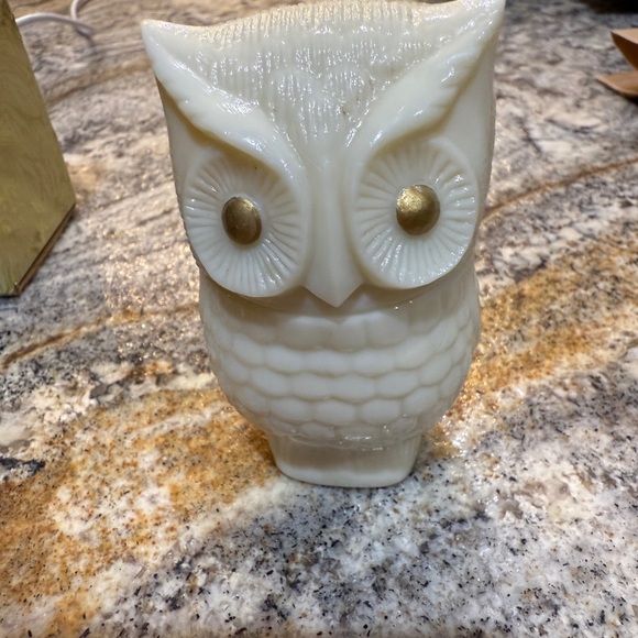Avon Other - Vintage Avon Empty Perfume White and Gold Owl Container